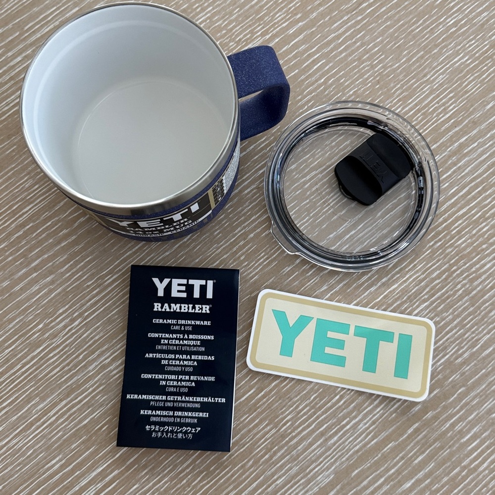 YETI Rambler 14 oz Stackable Mug Moon Dust Textured STACKABLE MUG CERAMIC LINING - Picture 12 of 16